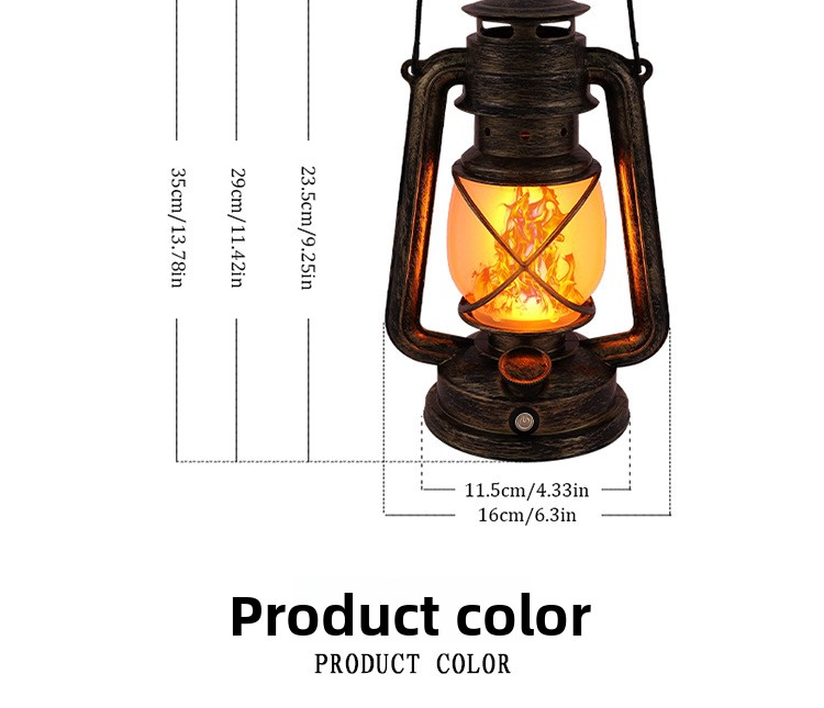 Lowember Ember Lantern — warm flame glow on a dark table