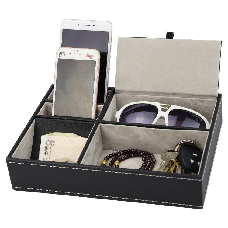 Lowember Valet Tray — structured walls, clean dark design